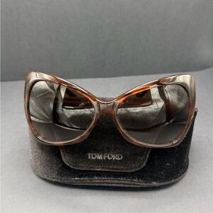 Tom Ford Nico Women's Sunglasses in Rich Brown